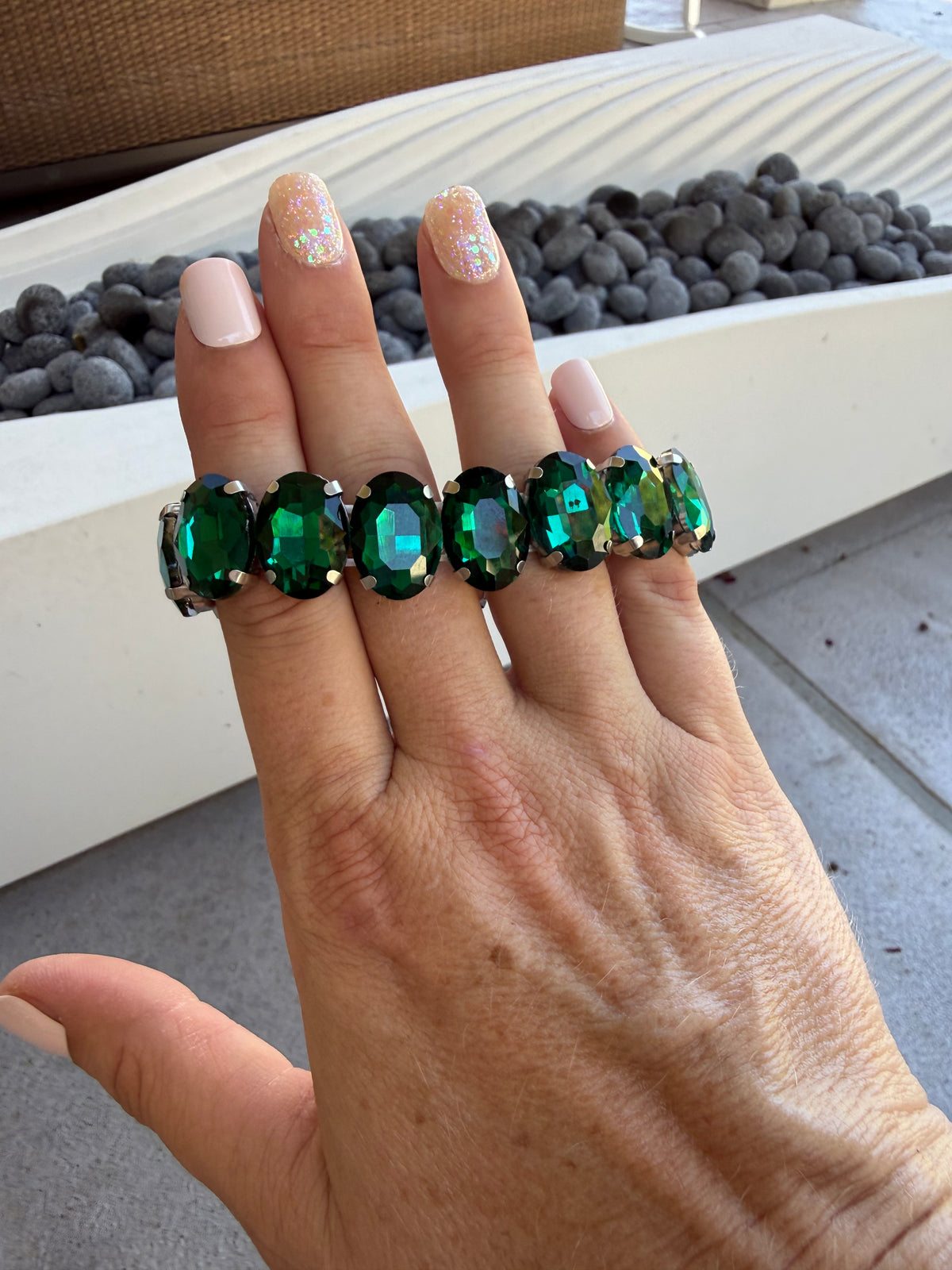 Jewel Drop Stretch Bracelet